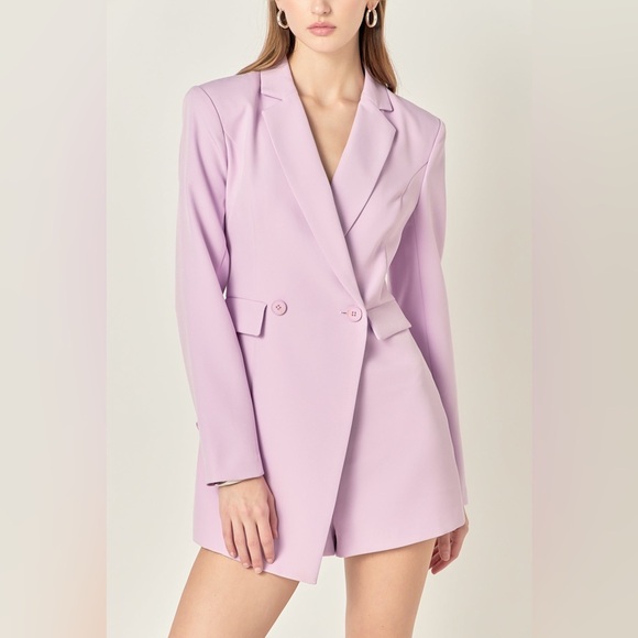 Endless Rose Lilac  Women's Suit Blazer
Romper In Light Orchid | ModeSens - Picture 3 of 14